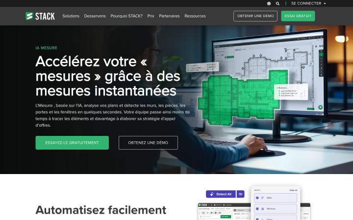 Aperçu du site de STACK